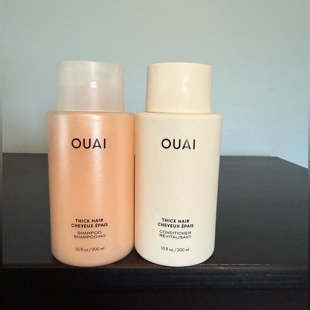 OUAI Thick Hair Shampoo & Conditioner Set- NEW SEALED FULL SIZE